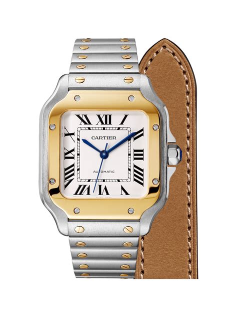 cartier herrenuhr lederarmband|Cartier Armbanduhren mit Leder Herren online kaufen .